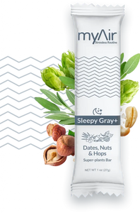 Sleepy Gray+ 10 Bars Super-Plant Bars Box - Dates, Nuts & Hops